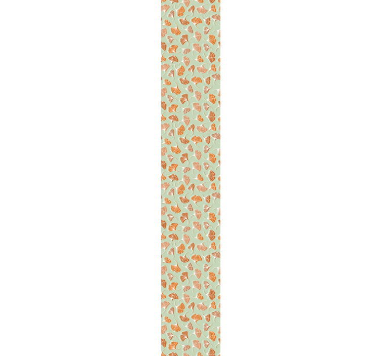 Papier peint feuilles motif de feuille de gingko - TenStickers