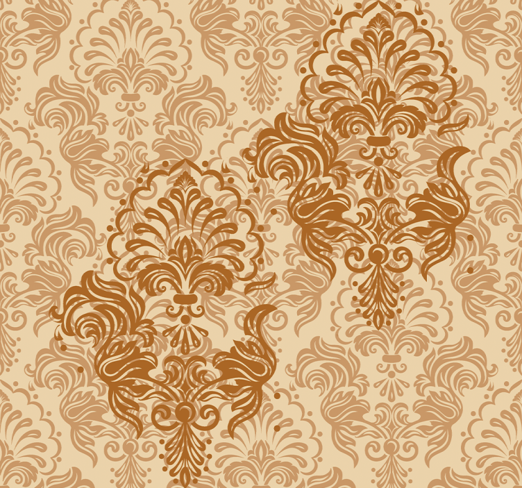 Papier peint baroque motifs classiques élégants - TenStickers
