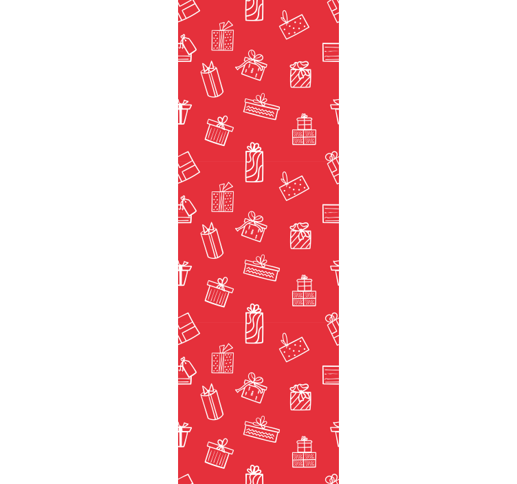 Papier peint noel motif de motif de cadeau - TenStickers