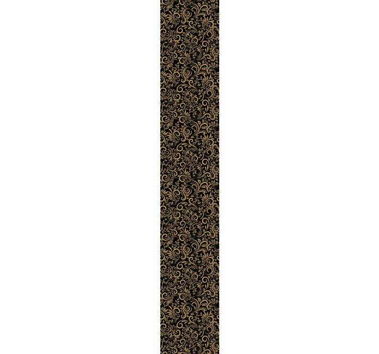 Papier peint ornemental élégants volutes de feuillage - TenStickers