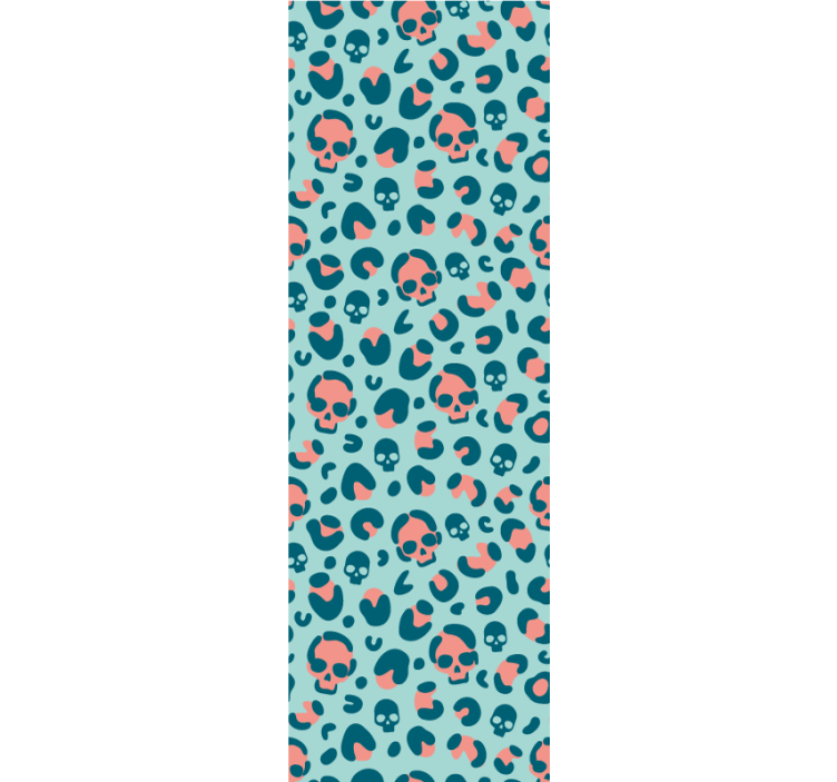 Papier peint halloween motif de crânes - TenStickers