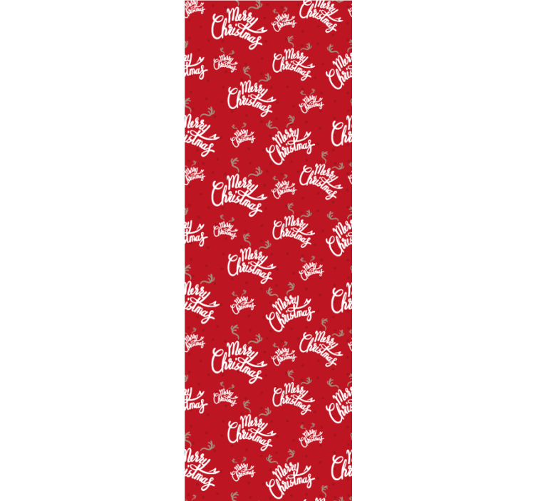 Papier peint noel motif de script festif - TenStickers