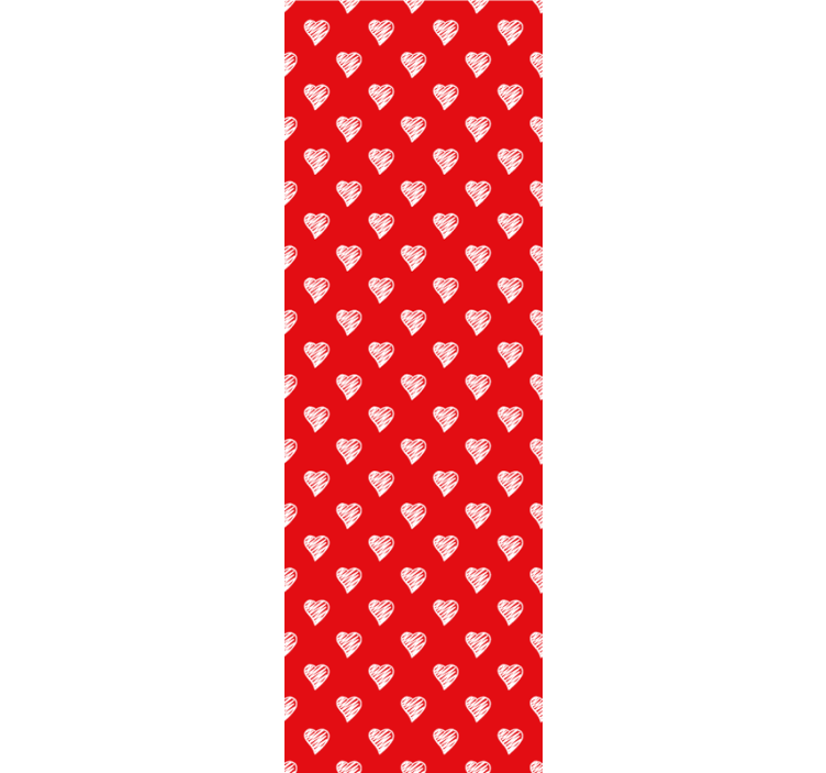 Papier peint ornemental conception de modèle de coeur - TenStickers