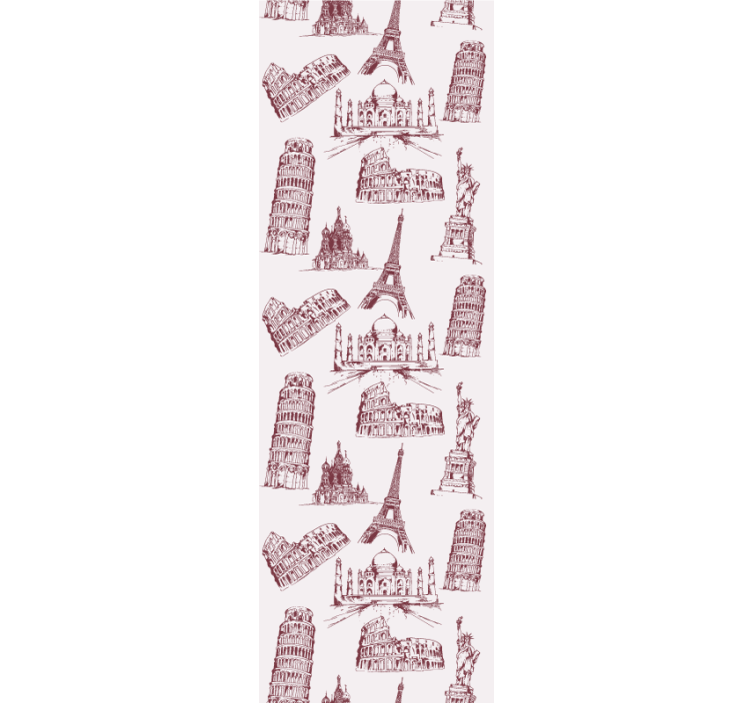 Papier peint ville monuments emblématiques - TenStickers