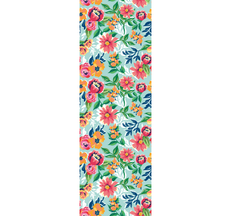 Papier peint floral conception de jardin fleuri - TenStickers