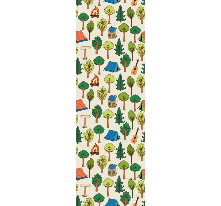 Papier peint paysage aventures en camping - TenStickers