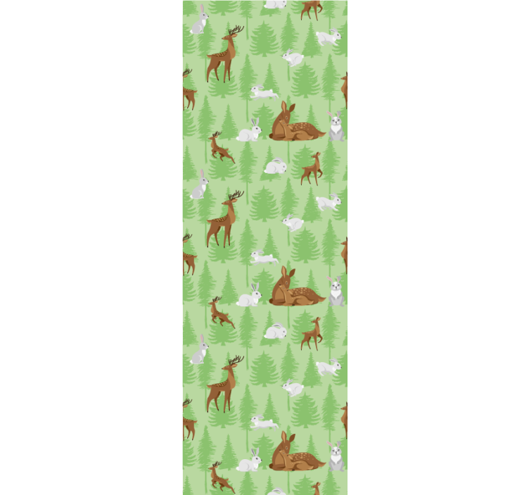 Papier peint animaux motif d'animaux de la forêt - TenStickers