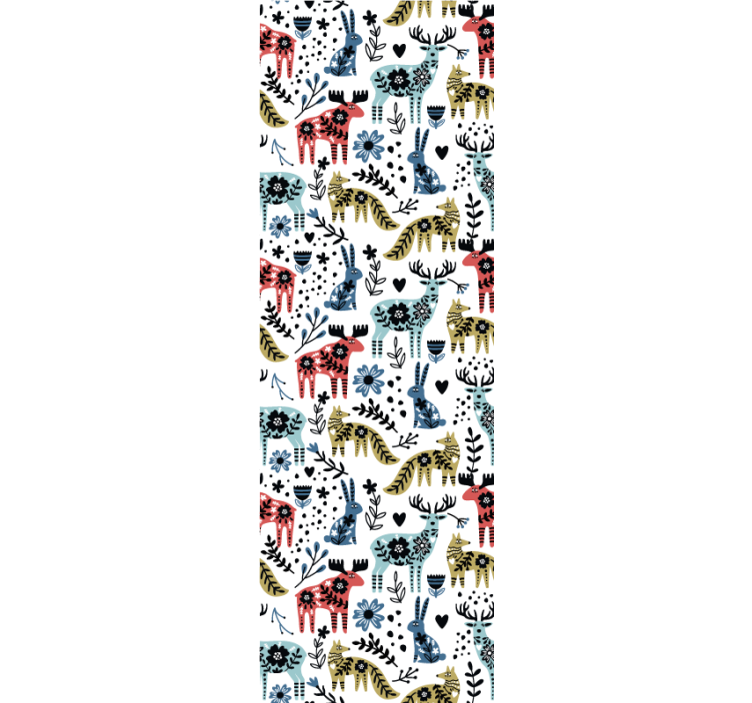Papier peint animaux faune scandinave - TenStickers