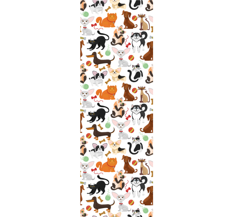 Papier peint animaux illustration d'animaux ludiques - TenStickers