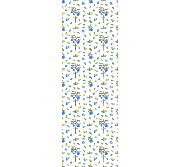 Papier peint floral bleuet botanique - TenStickers