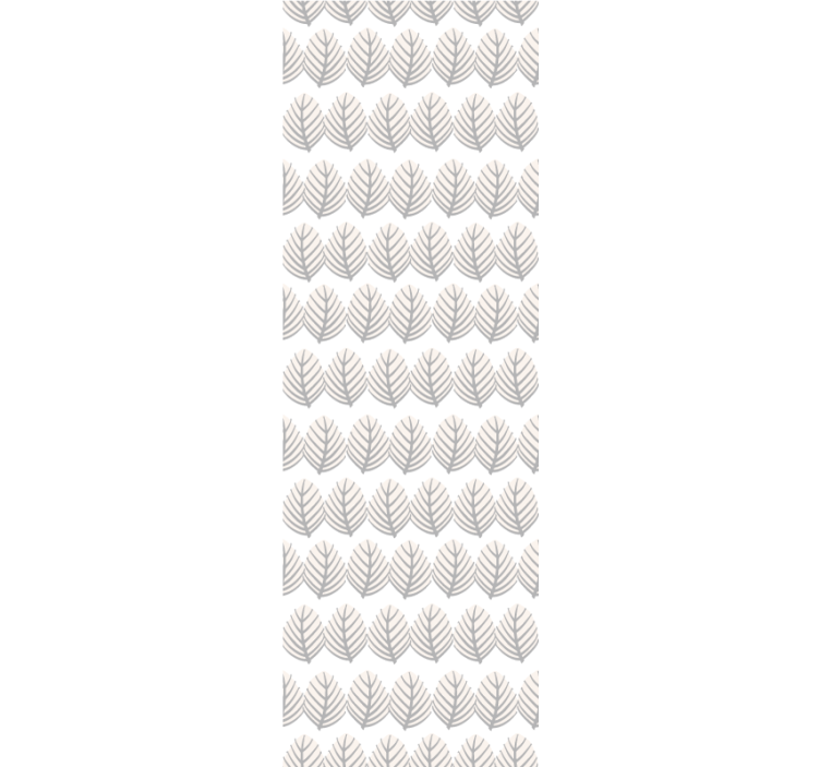 Papier peint feuilles motif gris simple - TenStickers