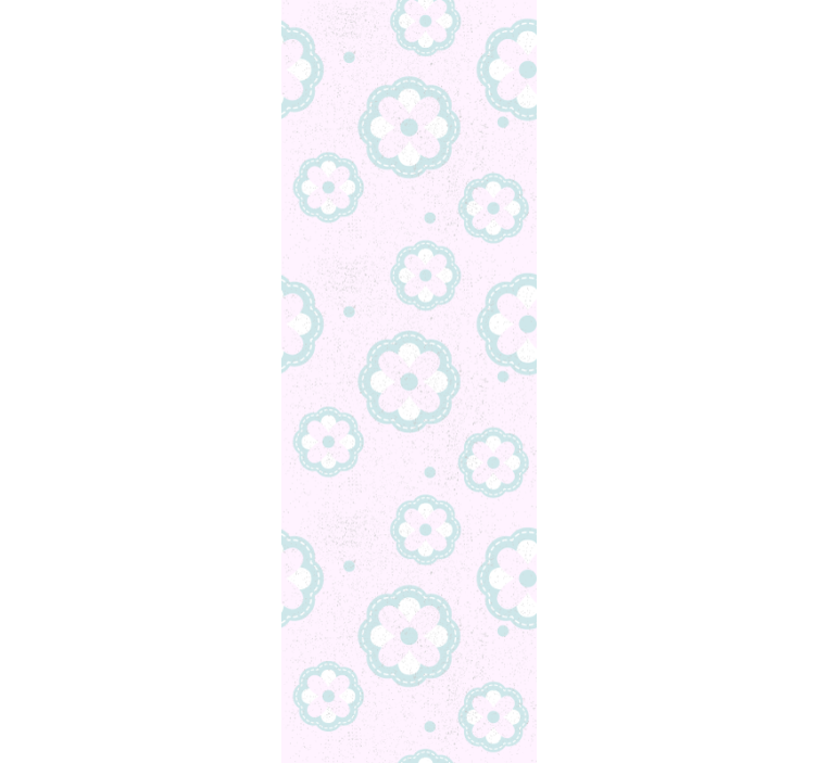 Papier peint floral motif floral doux - TenStickers