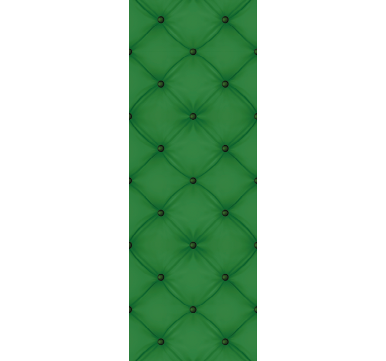 Papier peint motif surface verte matelassée - TenStickers