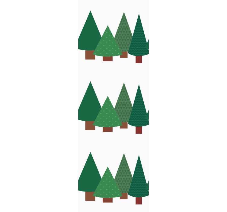 Papier peint noel conifères à pomme de pin - TenStickers