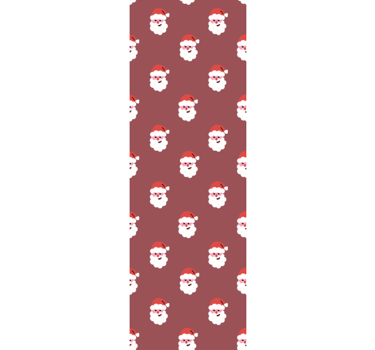 Papier peint noel motif père noël - TenStickers