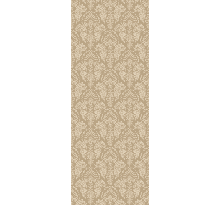 Papier peint classique Style damassé beige - TenStickers