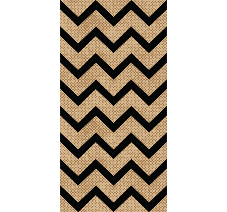 Papier peint géometrique style zigzag à chevrons - TenStickers
