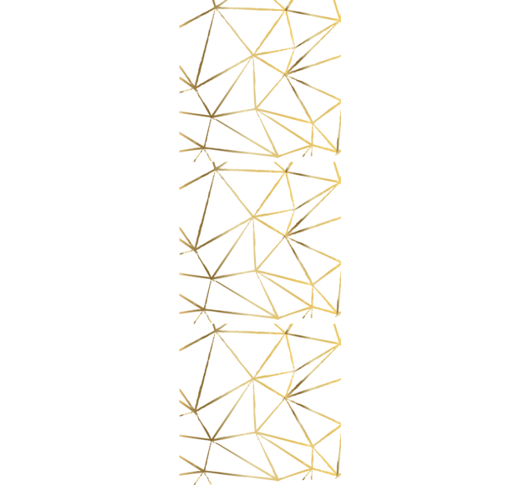Papier peint entrée lignes dorées géométriques - TenStickers