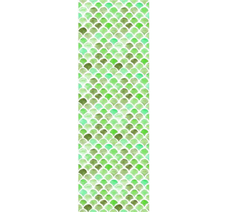 Papier peint motif vagues vertes - TenStickers