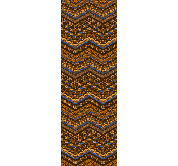 Papier peint art vagues à motifs géométriques - TenStickers