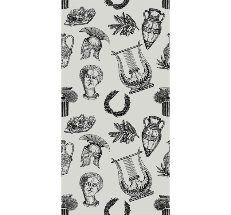 Papier peint design Symboles de la rome antique - TenStickers