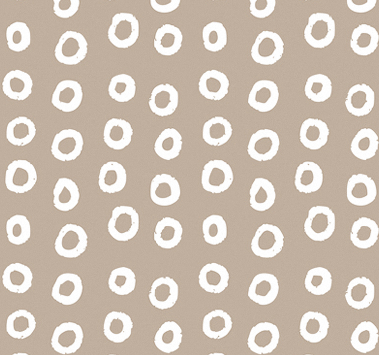 Papier peint cercles motif à pois - TenStickers