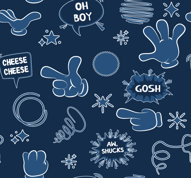 Papier peint Navy UK style bande dessinée - TenStickers