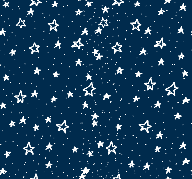Papier peint Navy UK étoiles esquissées - TenStickers
