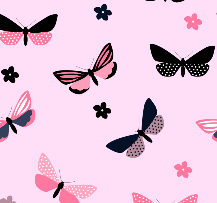 Papier peint papillon motif papillon - TenStickers