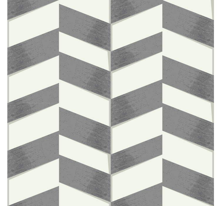 Papier peint géométrique chevron gris - TenStickers