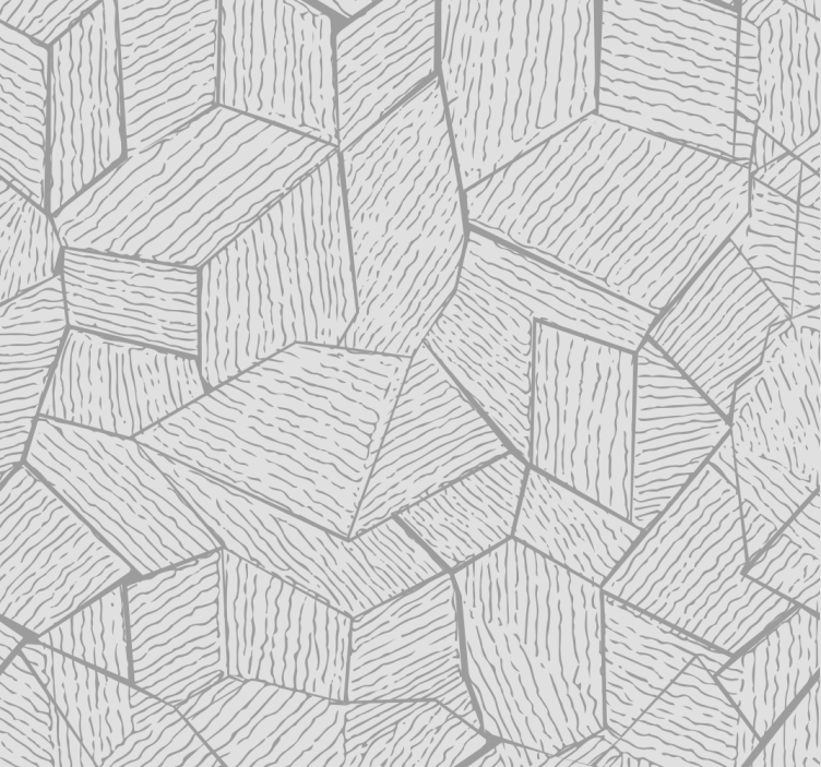 Papier peint gris effet tissu africain - TenStickers