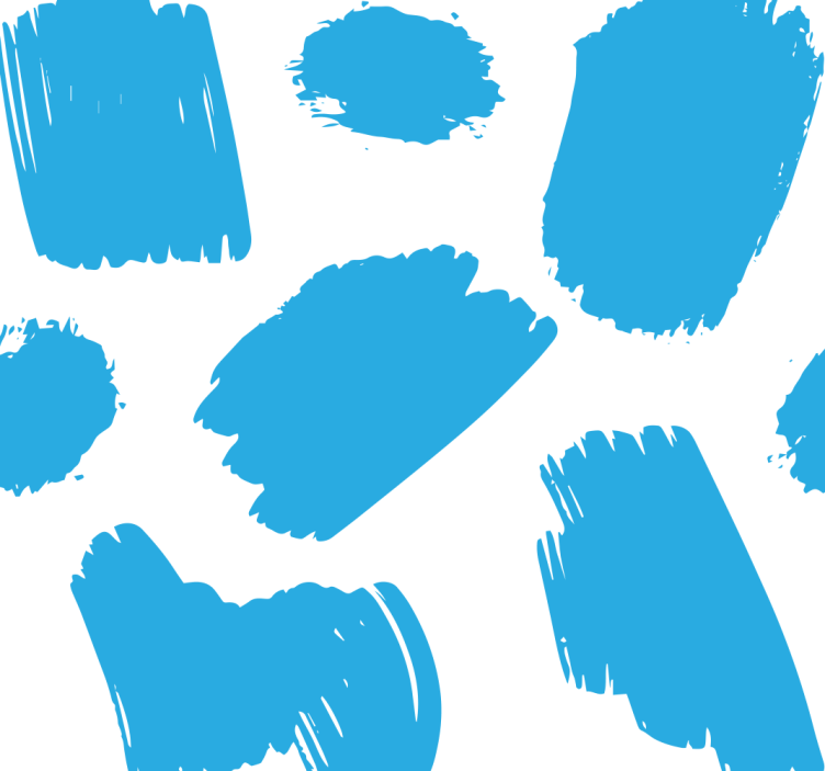 Papier peint abstrait coups de pinceau abstraits - TenStickers