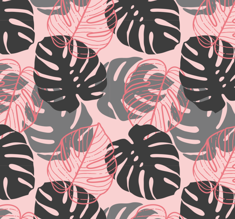 Papier peint feuilles monstre tropical - TenStickers