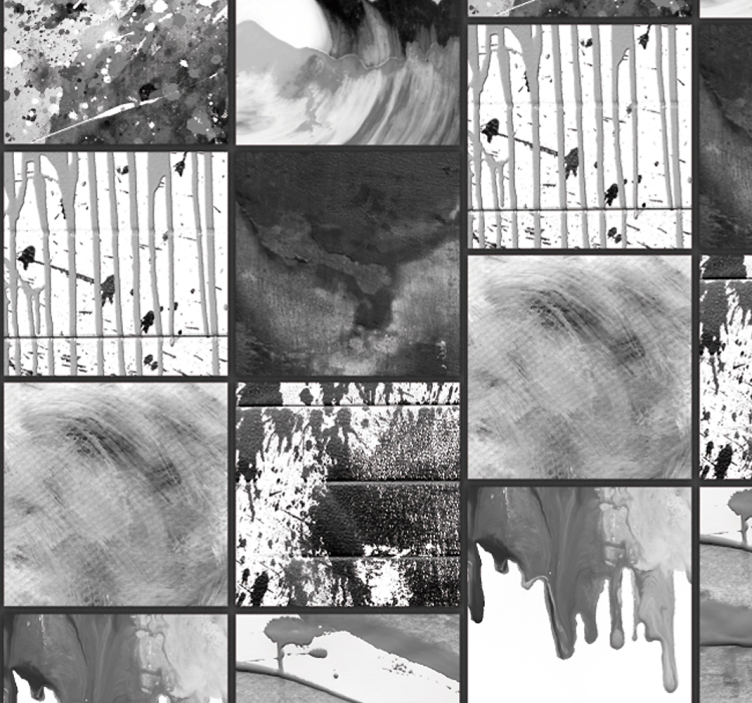 Papier peint abstrait fluidité monochrome - TenStickers