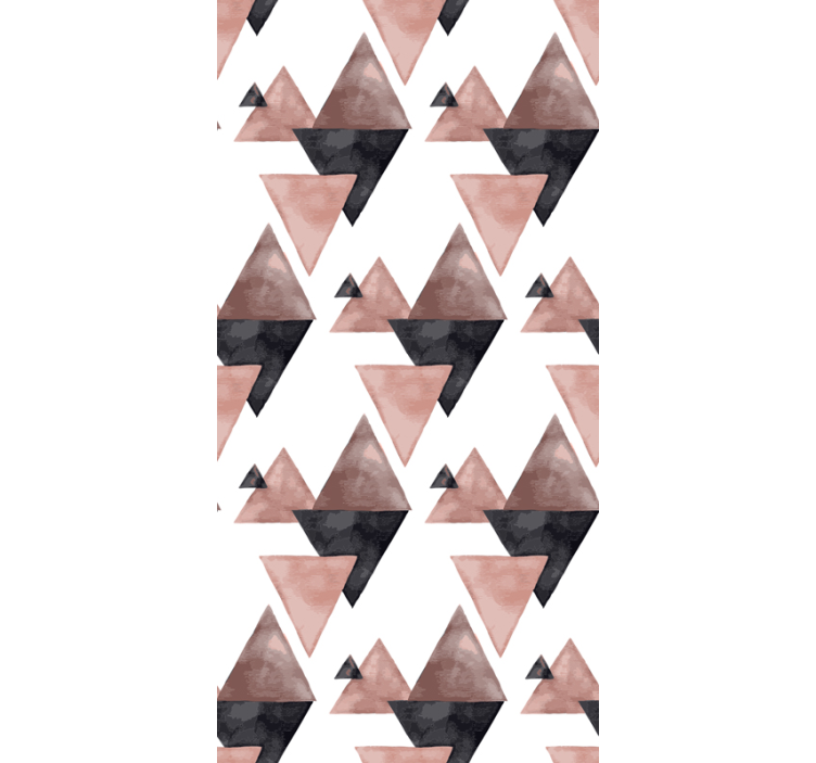 Papier peint triangles aquarelle facettes modernes - TenStickers