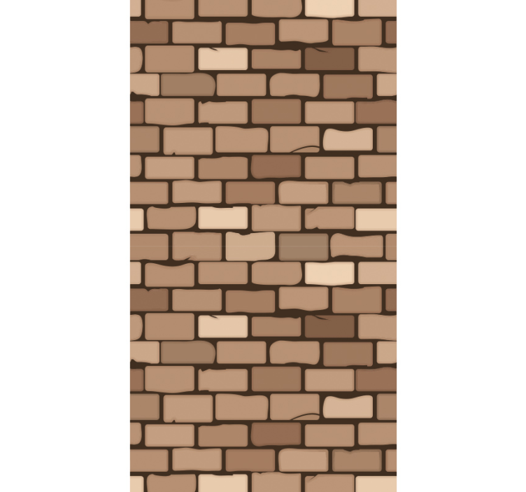 Papier peint cuisine imitation mur en briques - TenStickers