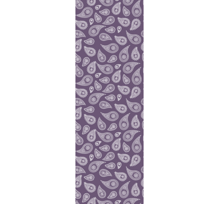 Papier peint fleurs motif élégant en forme de larme - TenStickers