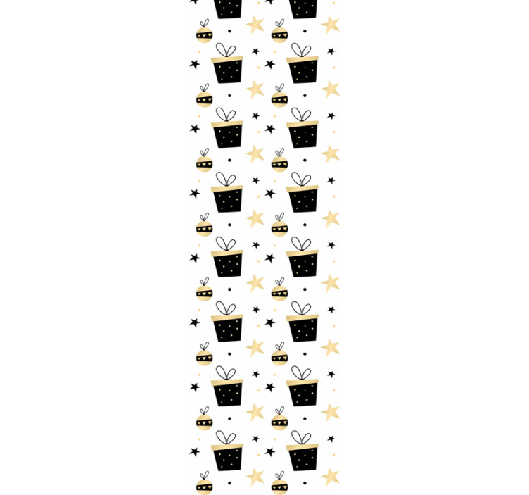 Papier peint noel pots de fleurs décoratifs - TenStickers