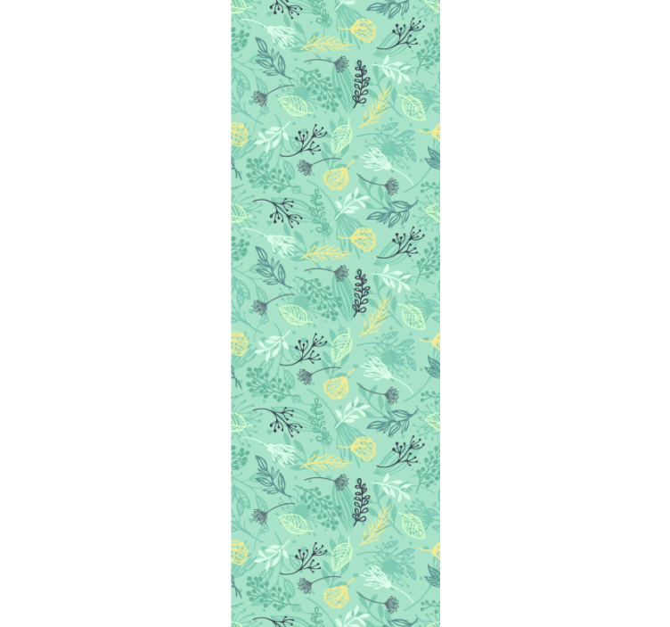Papier peint floral conception de verdure florale - TenStickers