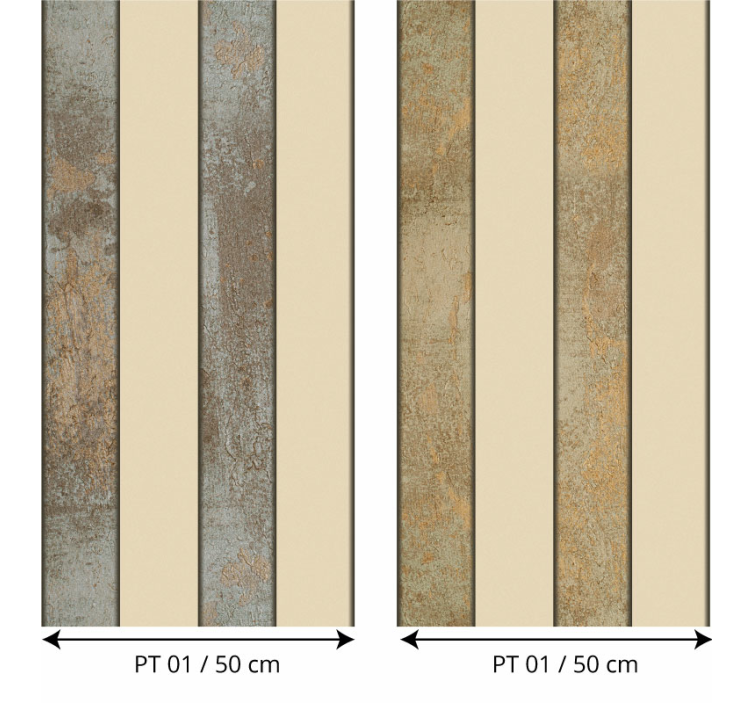 Papier peint rayures Style de bêton - TenStickers