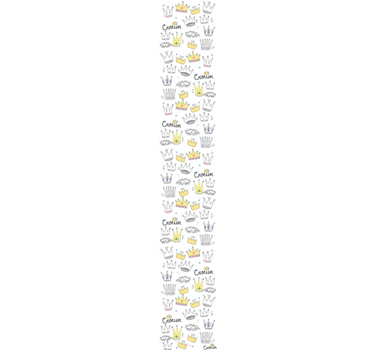 Papier peint chambre enfant conception de modèle de couronne - TenStickers