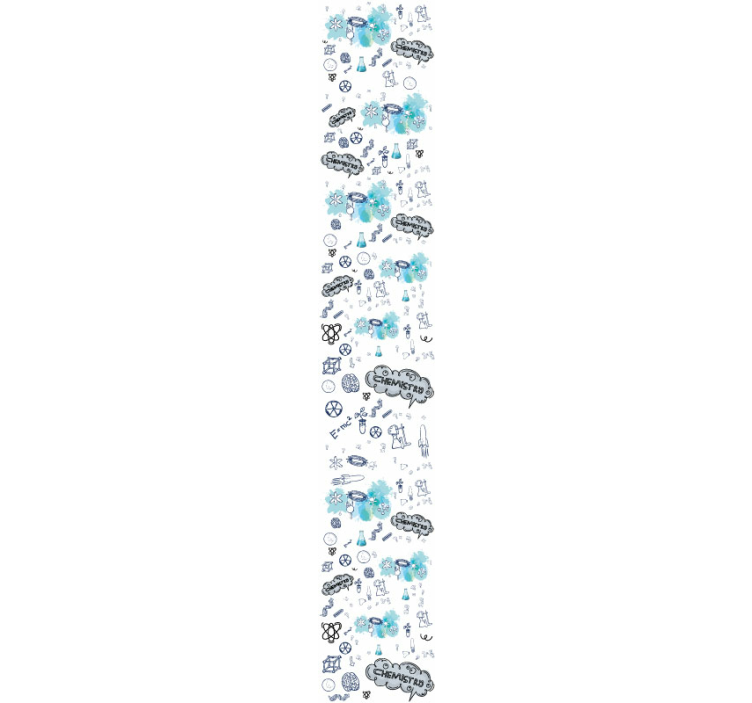 Papier peint ville conception d'éléments chimiques - TenStickers