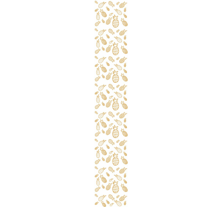 Papier peint cuisine motif d'ananas tropical - TenStickers