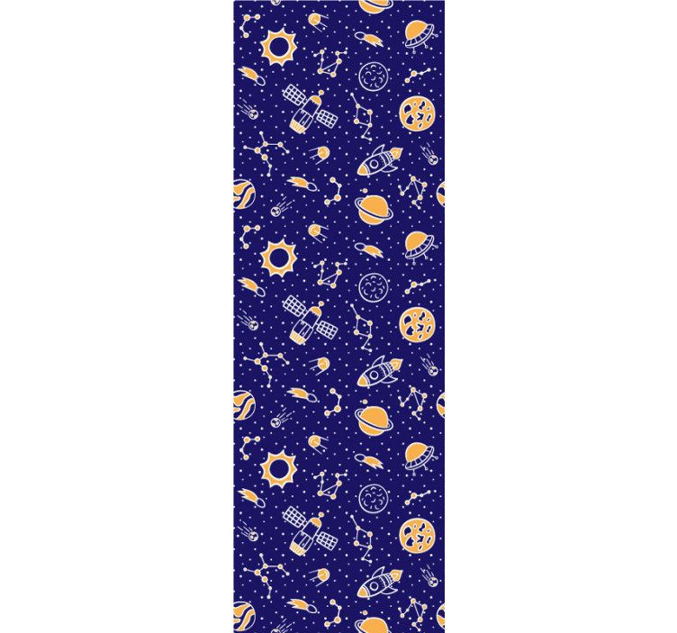 Papier peint étoiles modèle d'éléments spatiaux - TenStickers