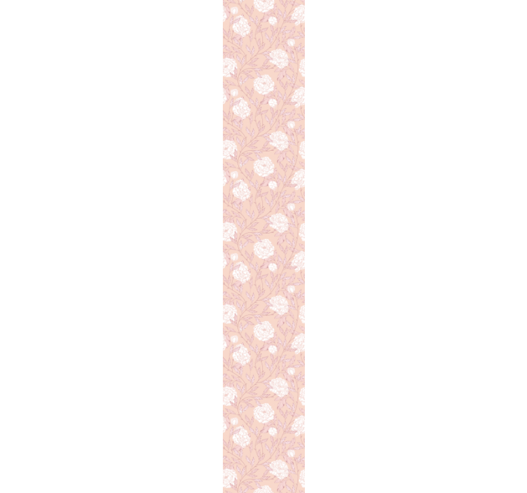 Papier peint Style vintage de roses blanches - TenStickers