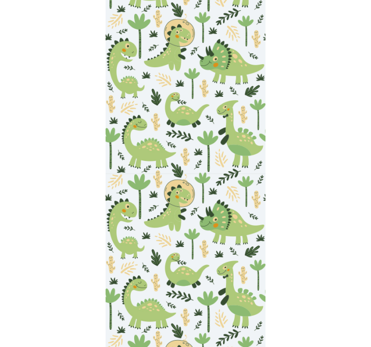 Papier peint dinosaures thème de chambre d'enfant - TenStickers