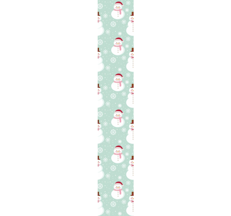 Papier peint noel modèle de bonhommes de neige festifs - TenStickers