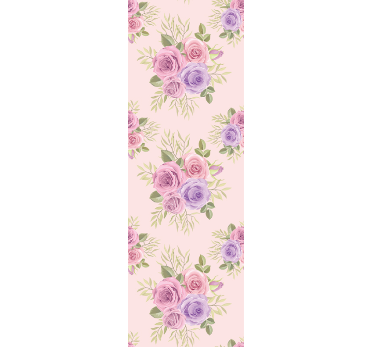 Papier peint fleurs ensemble floral pastel - TenStickers