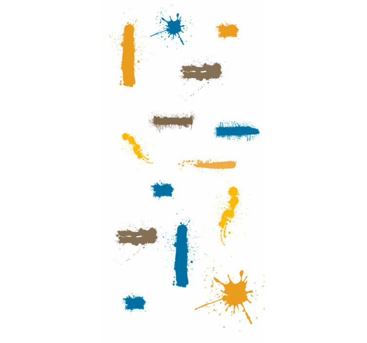 Papier peint abstrait coups de peinture abstraits - TenStickers