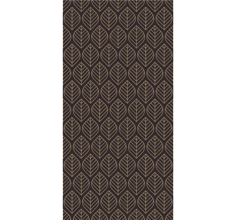 Papier peint feuillage motif de feuilles élégant - TenStickers